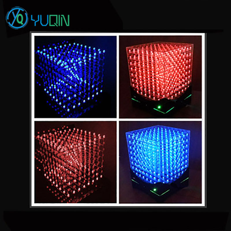 Rgb Led Matrix 8X8 - Kit cubo LED 3D8 fai-da-te 8x8x8