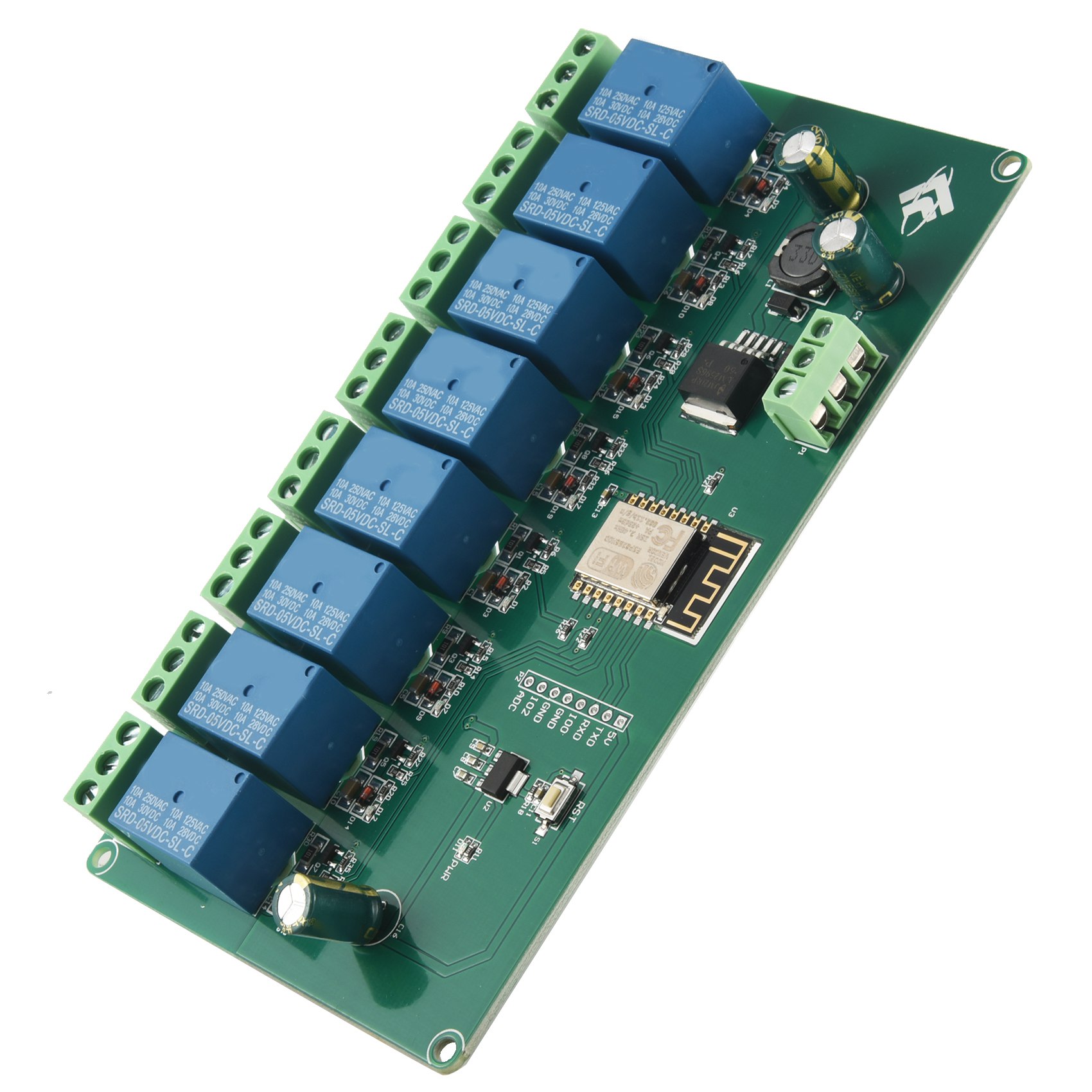 (ABDH) Modulo Relè WiFi a 8 Ca - Relay 8 Channel Board recensione e prezzo