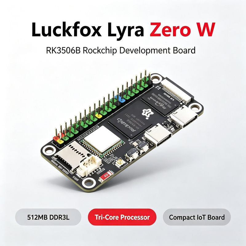 Luckfox Lyra Zero W RK3506B Sc - Pi Zero W Board recensione e prezzo