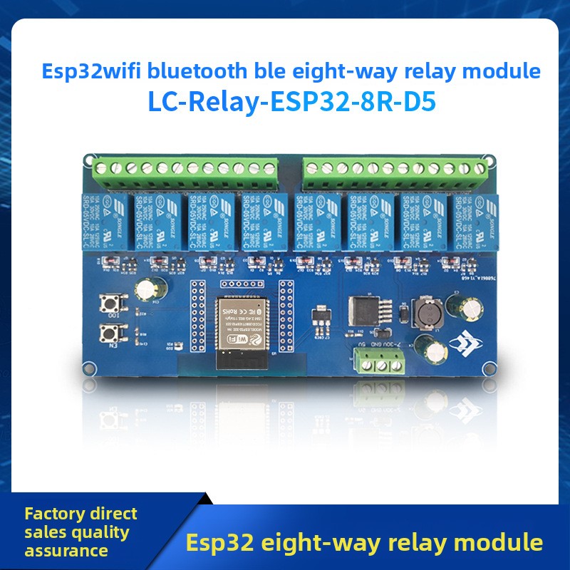 Scheda di sviluppo ESP32 DC5-3 - Relay 8 Channel Board recensione e prezzo